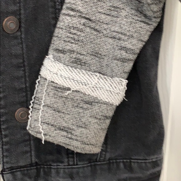 Mudd Distressed Black Denim Style Jacket - Picture 3 of 7